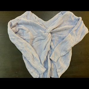 Light purple knot sweater. Never worn